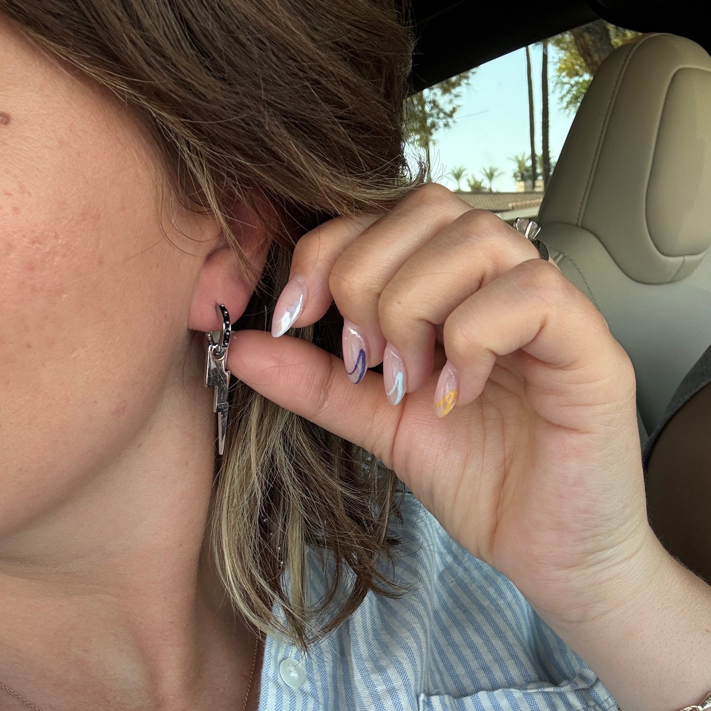 Shadow Ridge Huggie Hoop Earrings