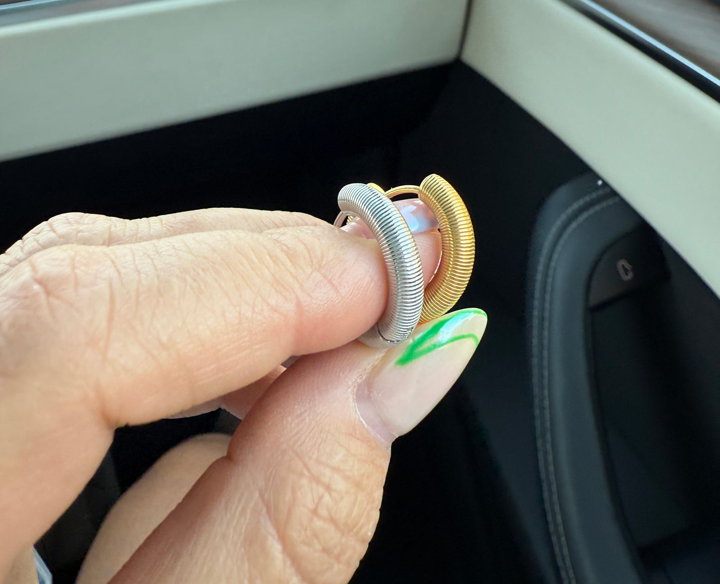 Coil Chunky Rounded Huggie Hoop Earrings