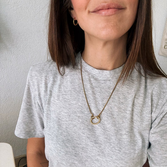 Coil Necklace Charm Clasp (17mm)