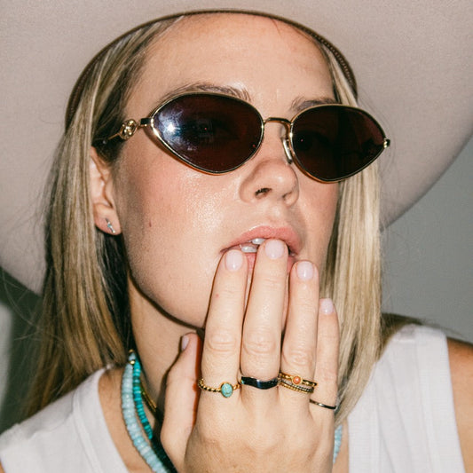 Turquoise Rope Ring