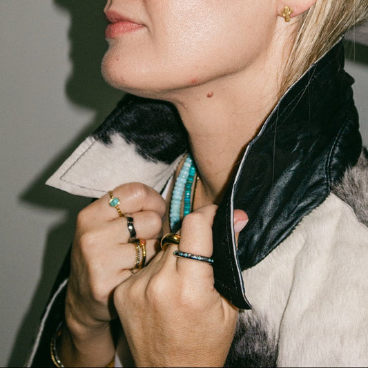 Turquoise Tube Ring