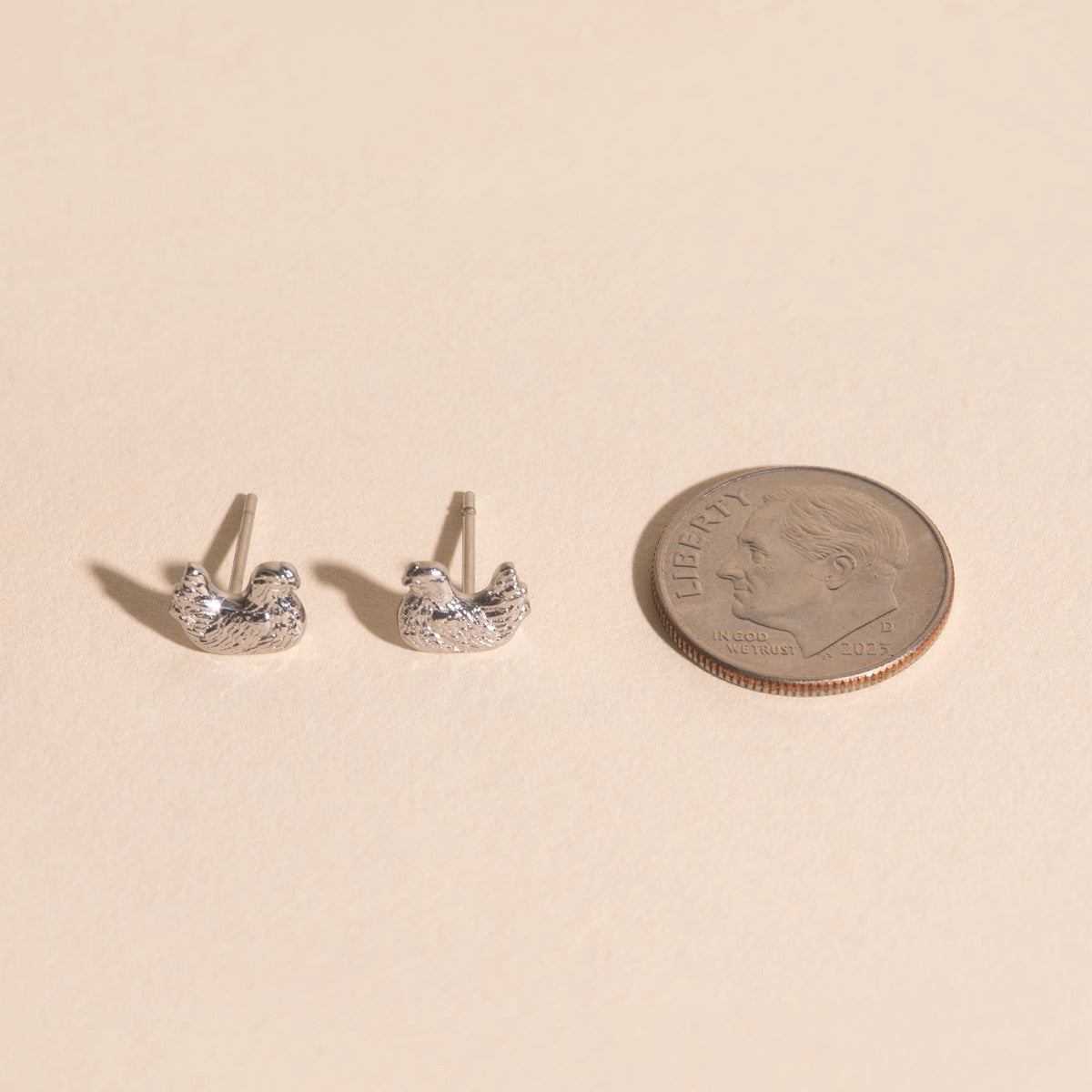 Chicken Stud Earrings