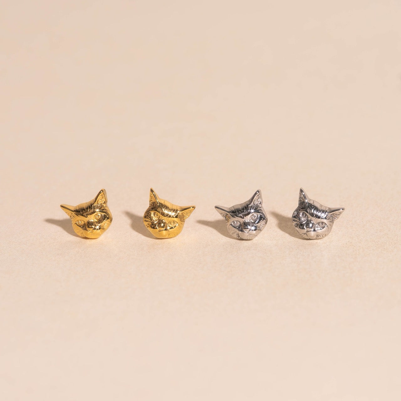Kitty Cat Stud Earrings