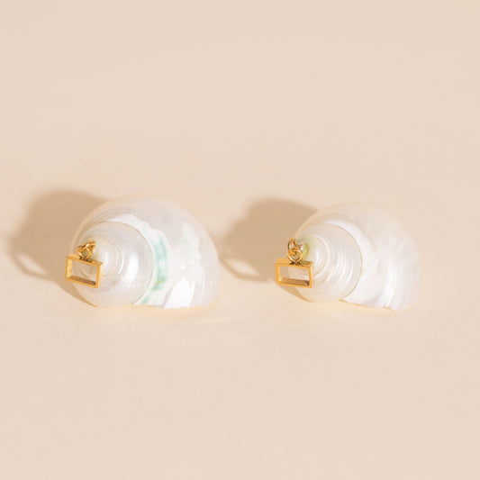 Jumbo Shell Super Chunky Huggie Hoop Charms