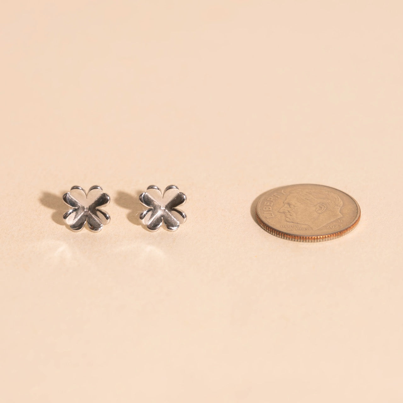Four Leaf Clover Stud Earrings