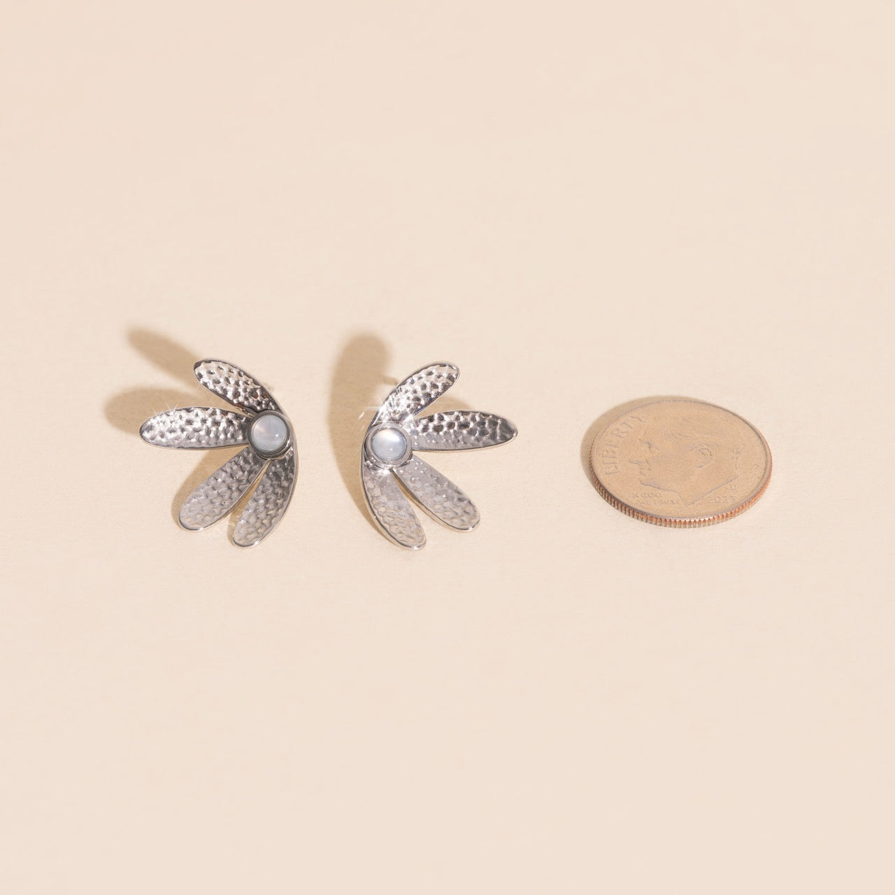 Mini Half Bloomed Stud Earrings