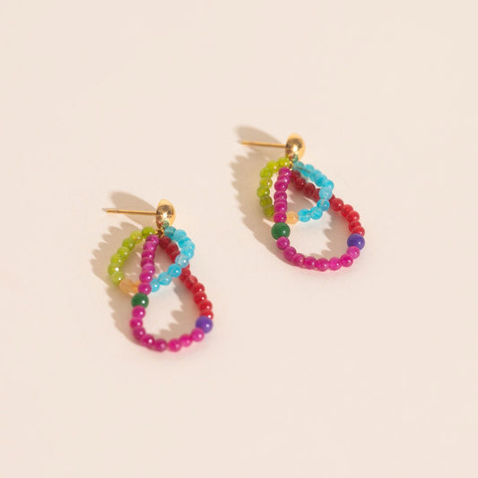 Tinsel Stud Earrings