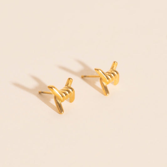 Barbed Wire Stud Earrings