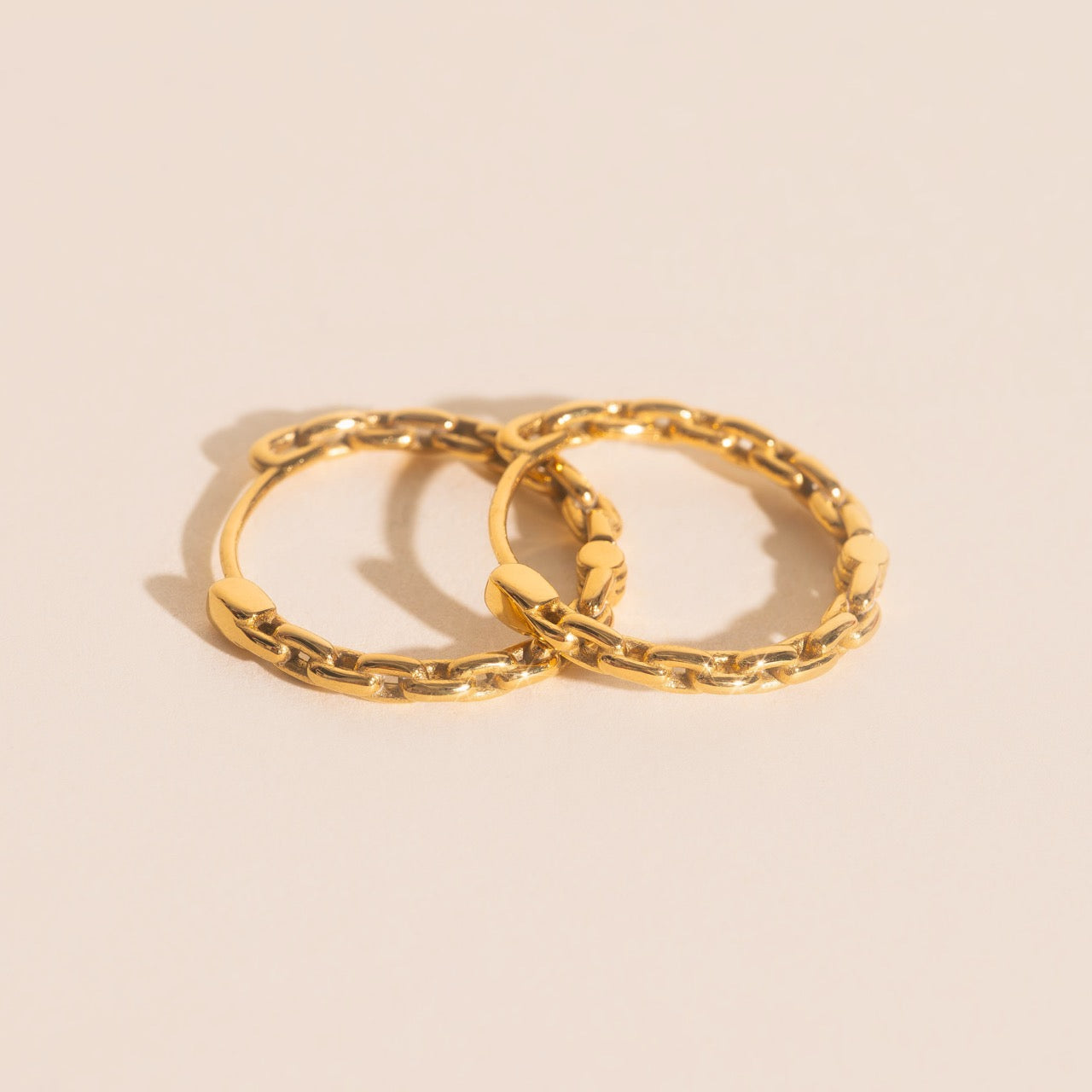 Chain Huggie Hoop Earrings – Oh Clementine