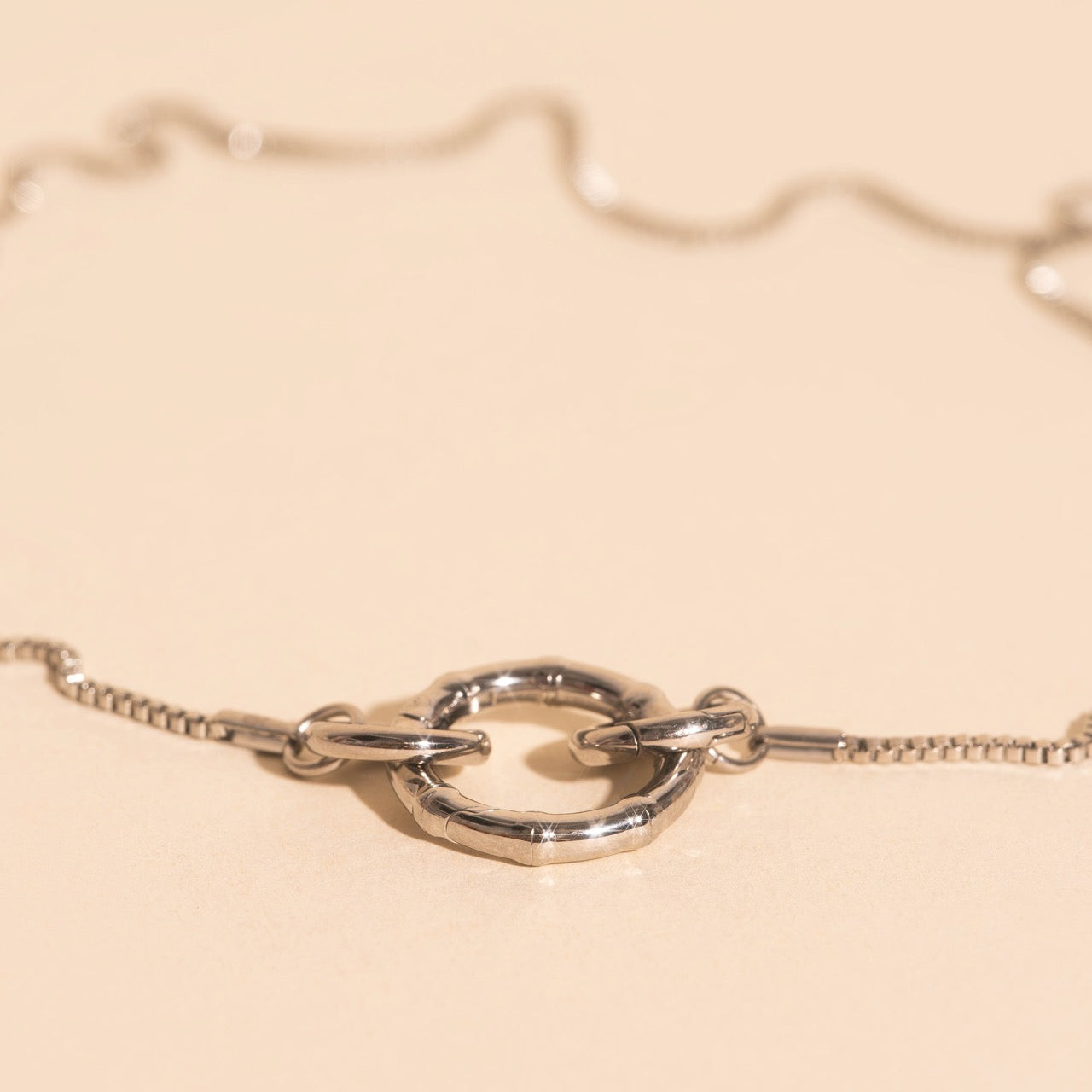 Bamboo Necklace Charm Clasp