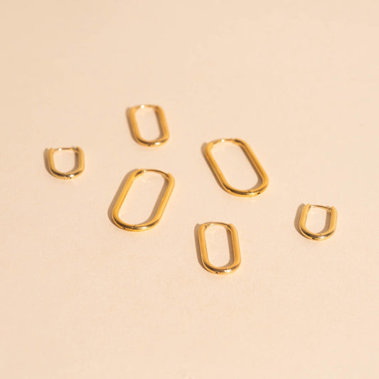 FeatherTUFF™ Rectangle Hoop Earrings 3-pack