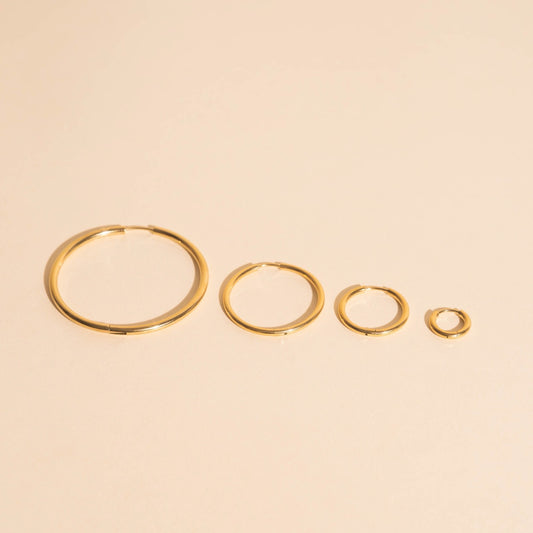 FeatherTUFF™ Circle Hoop Earrings 4-pack
