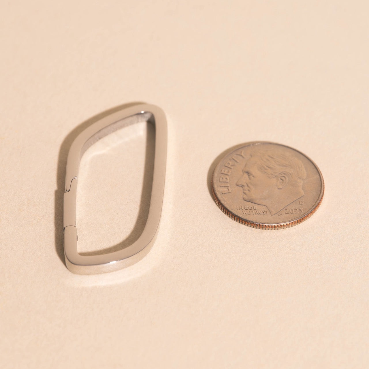 Oblong Necklace Charm Clasp (31mm)
