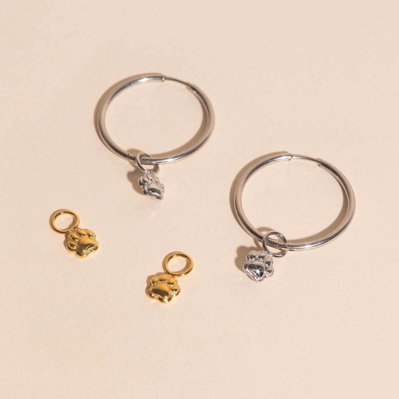 Paw Huggie Hoop Charms