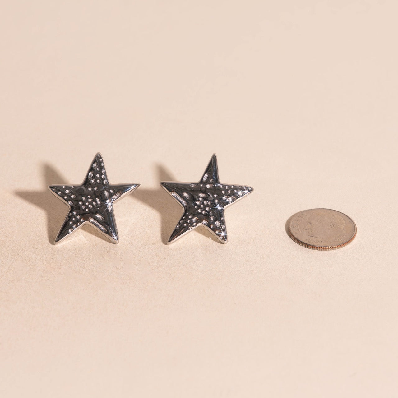 Jumbo Star Stud Earrings