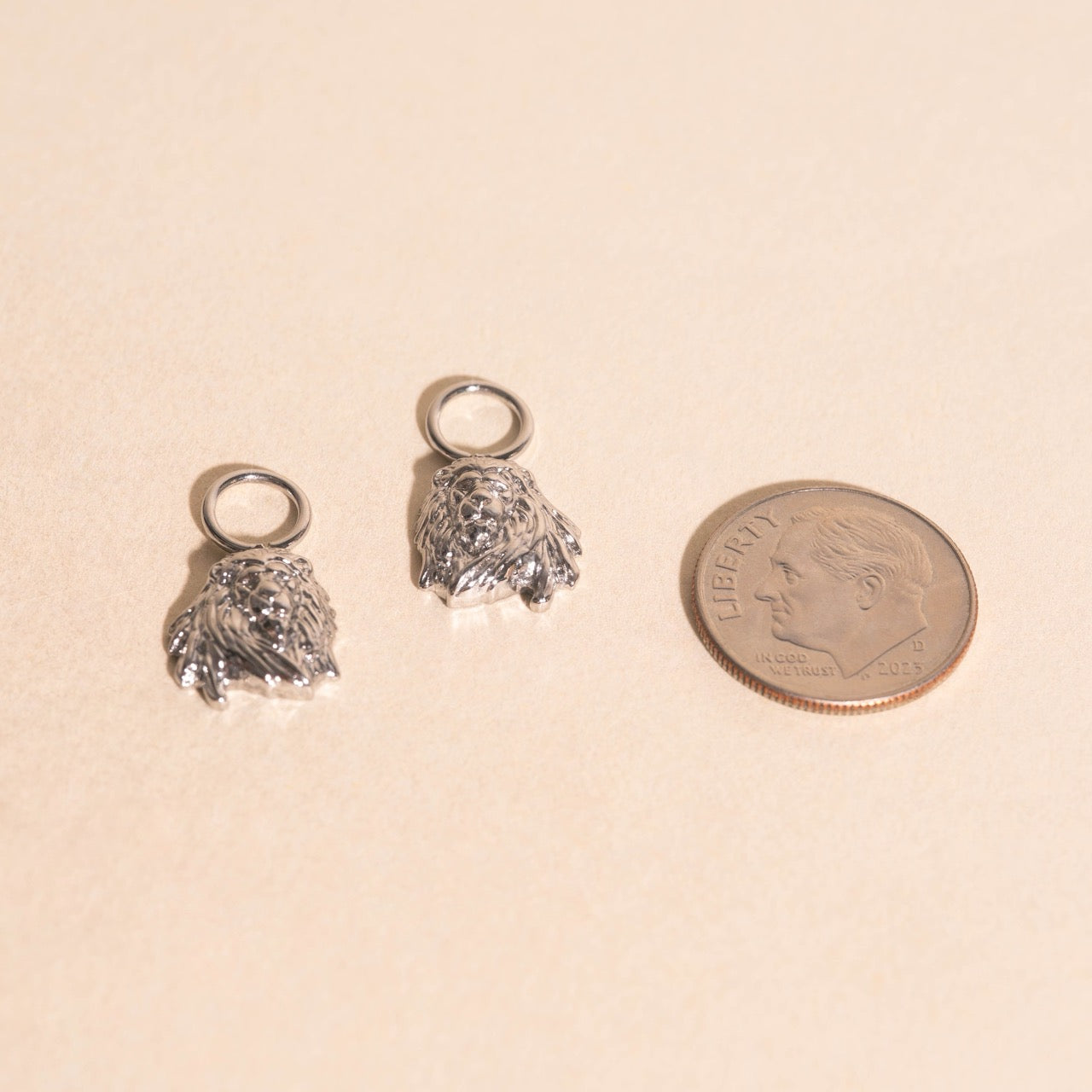 Lion Huggie Hoop Charms