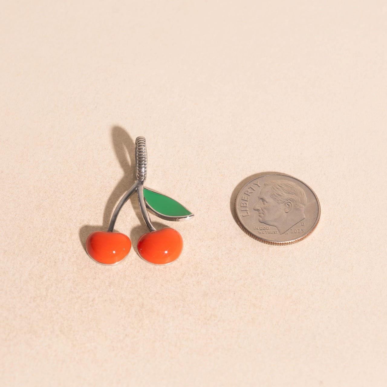 Red Cherry Necklace Charm