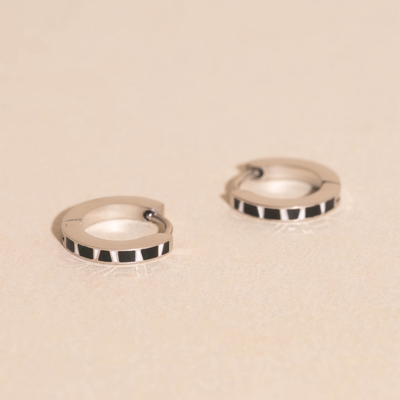 Zebra-print Huggie Hoop Earrings – Oh Clementine