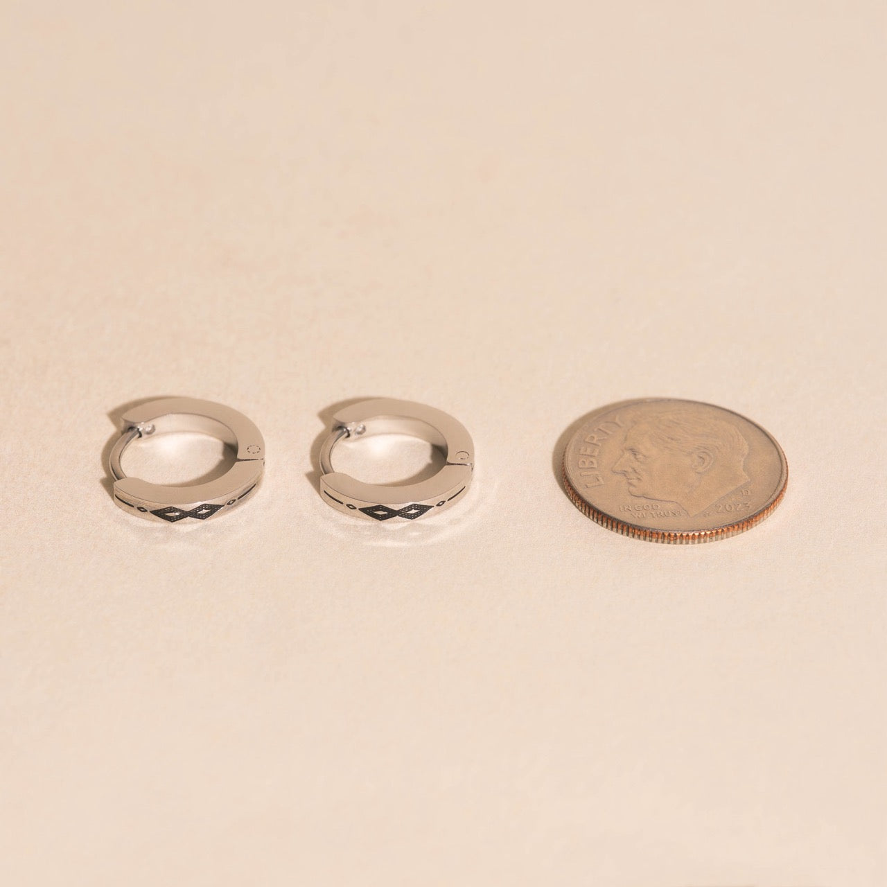 Southwest Huggie Hoop Earrings