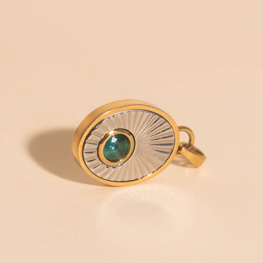 March Birthstone Necklace Charm