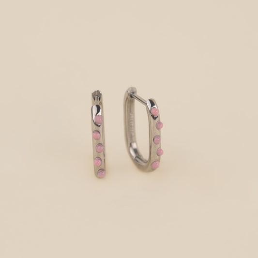 Bumpy Rounded Huggie Hoop Earrings