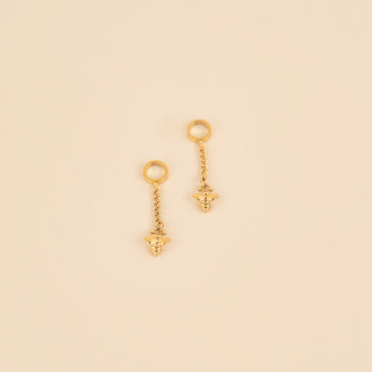 Mini Bumble Bee Huggie Hoop Charms