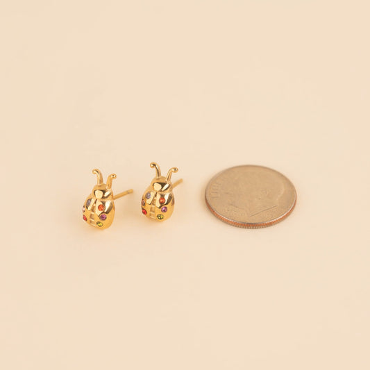 Ladybug Stud Earrings