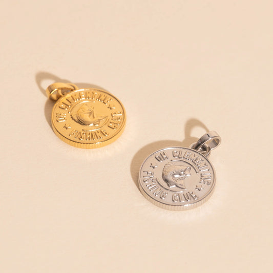 Fishing Club Necklace Charm