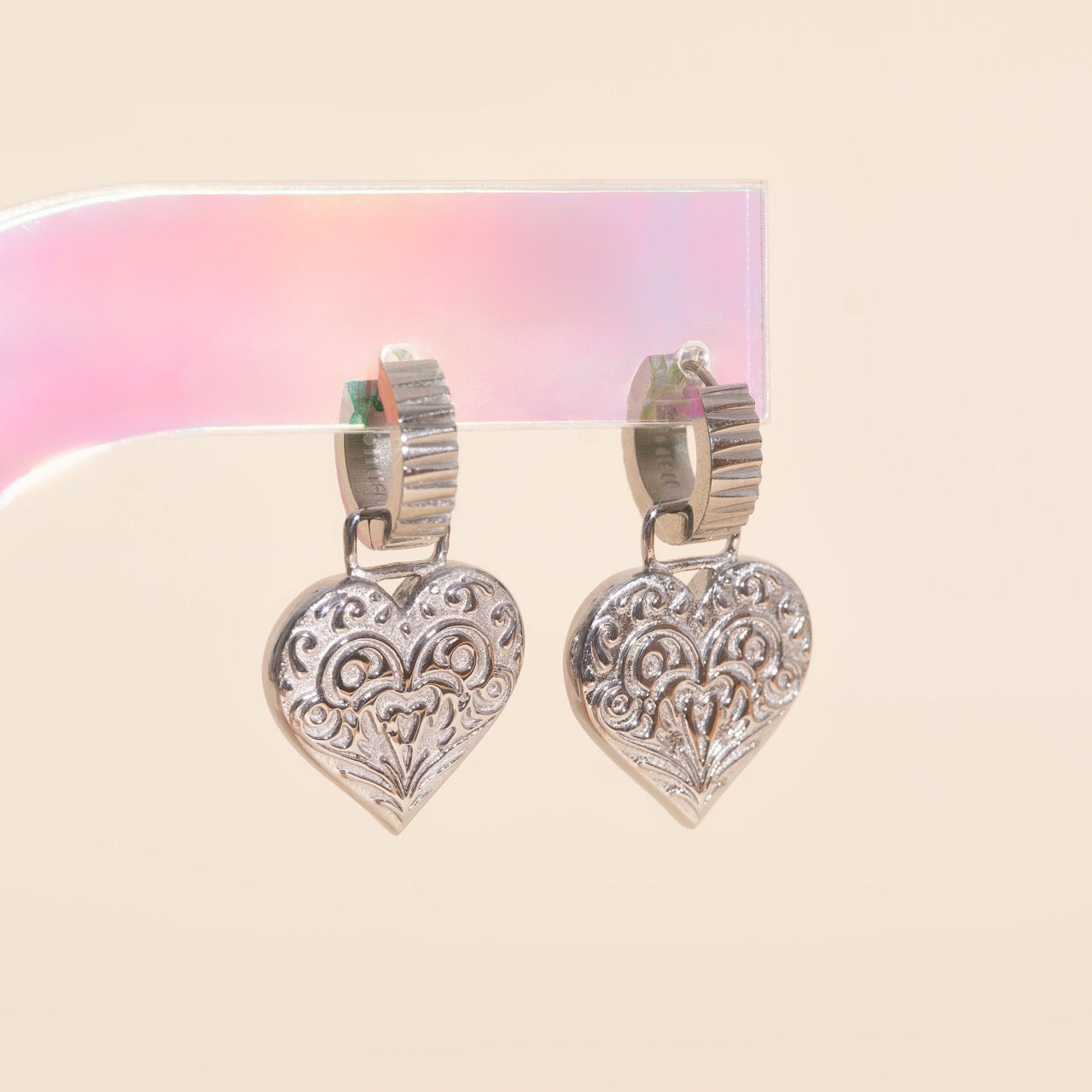 Actually Romantic Chunky Huggie Hoop Charms