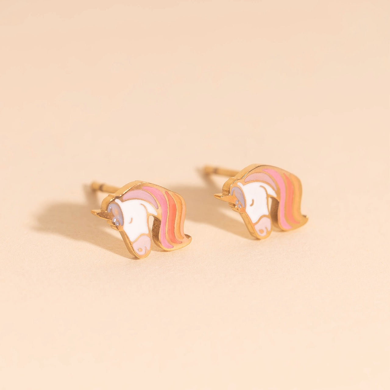 Unicorn Stud Earrings - Main Image