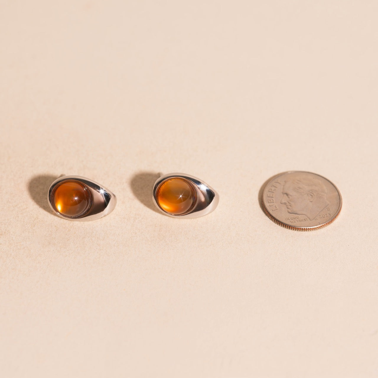 Mars Cosmic Curl Stud Earrings
