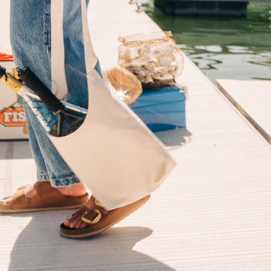 Oh Clem Fishing Club Hand-made Tote Bag