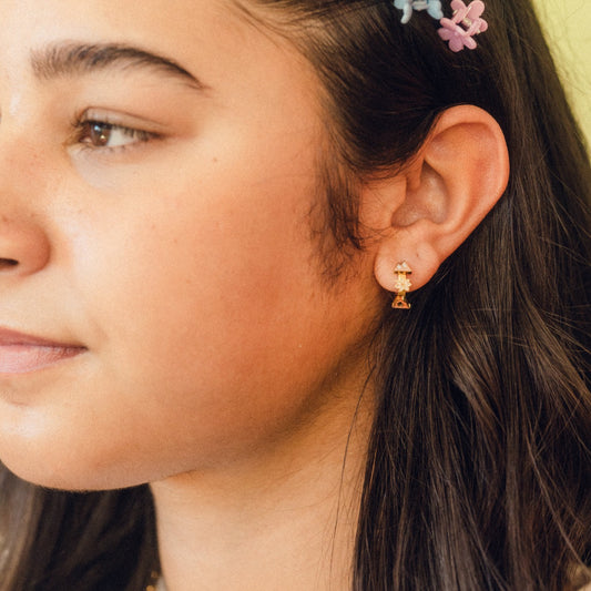 Utah 3D Huggie Hoop Earrings