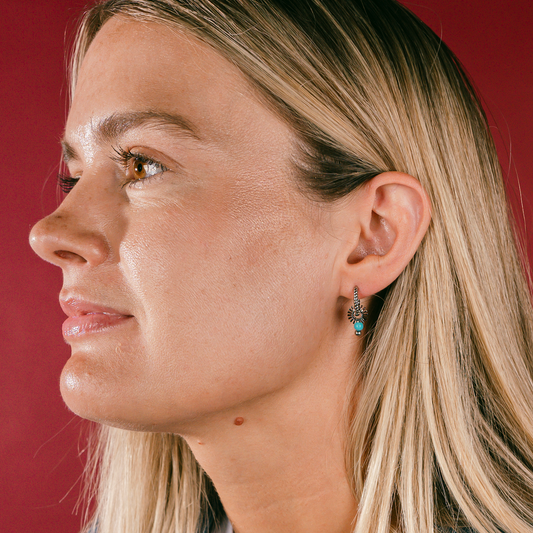 Rope Rounded Huggie Hoop Earrings
