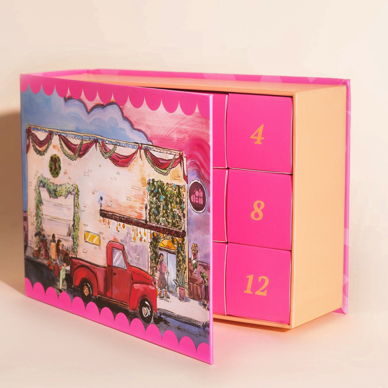 Advent Calendar Box (w/ 12 Empty Boxes)