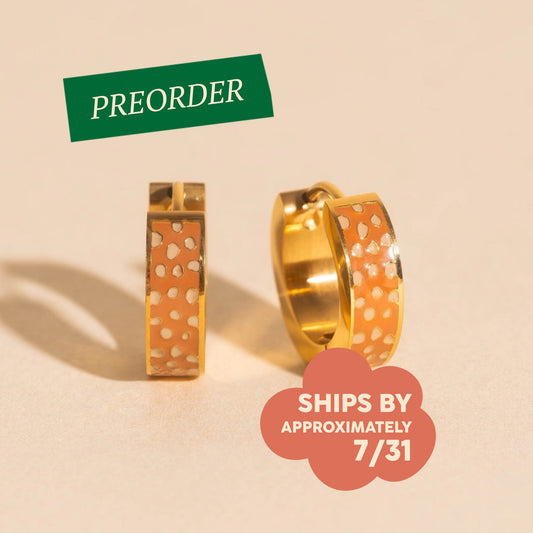 Bambi Chunky Huggie Hoop Earrings