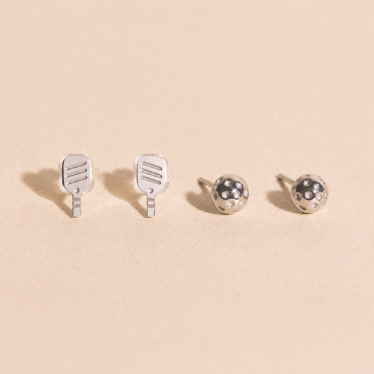 Pickleball Stud Earrings Pack