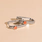 Rope Rectangle Huggie Hoop Earrings