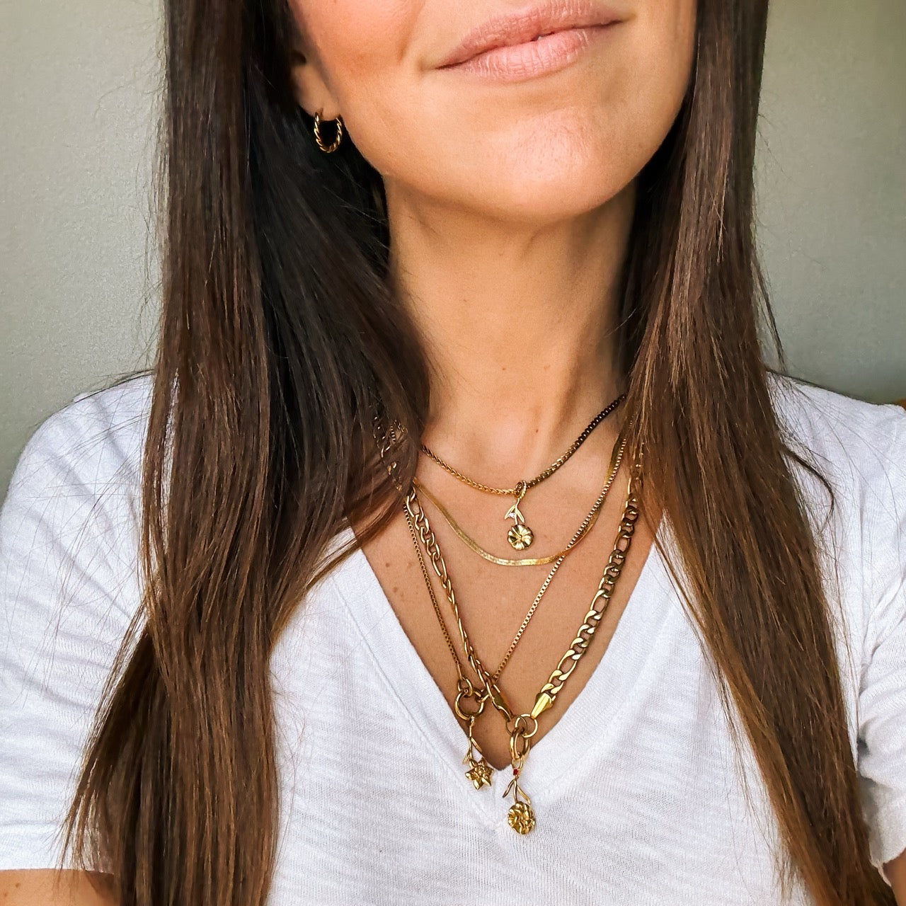 March Daffodil Birth Flower Necklace Charm