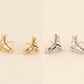 Ice Skate Stud Earrings