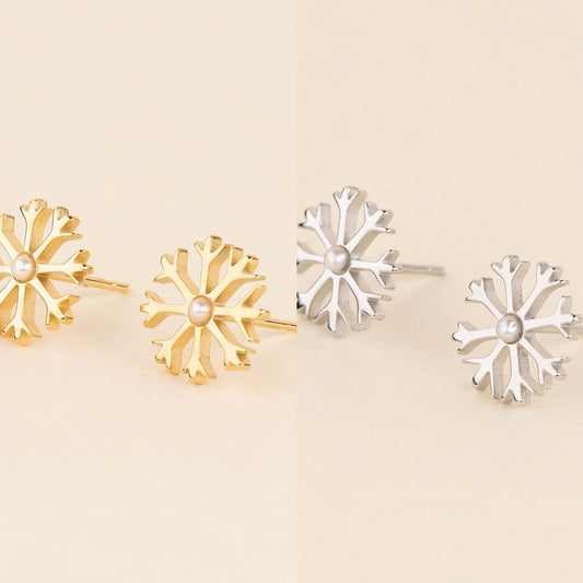 Snowflake Stud Earrings