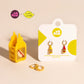Pack: Ketchup & Mustard Charms, Huggies, & Claw Clip