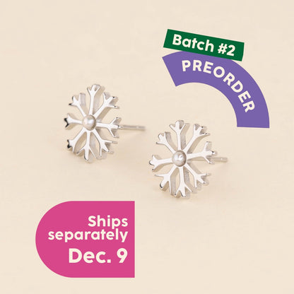 Snowflake Stud Earrings