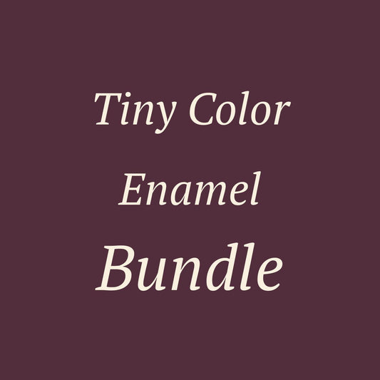 Tiny Enamel Huggies Bundle