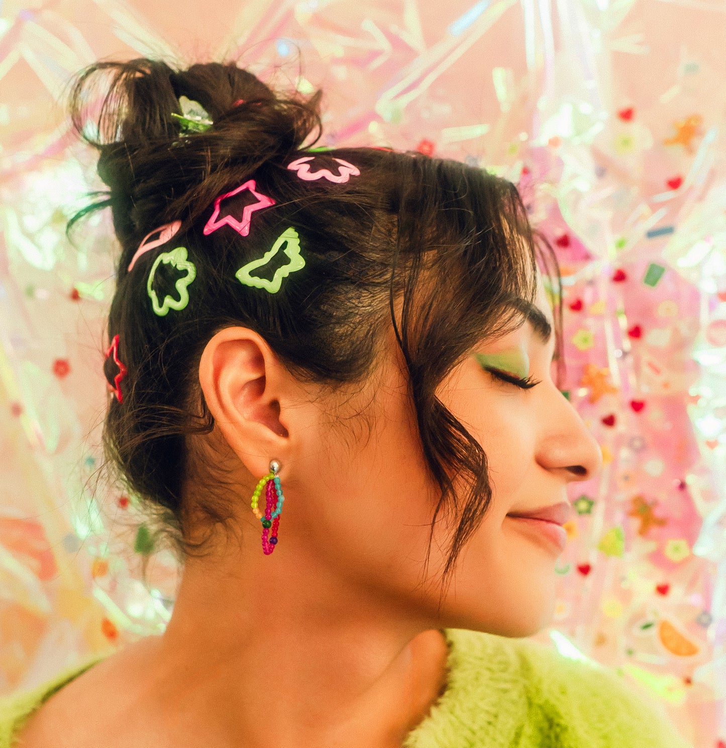 Tinsel Stud Earrings