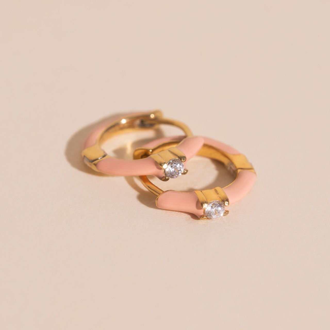 Color Pop Crystal Huggie Hoop Earrings