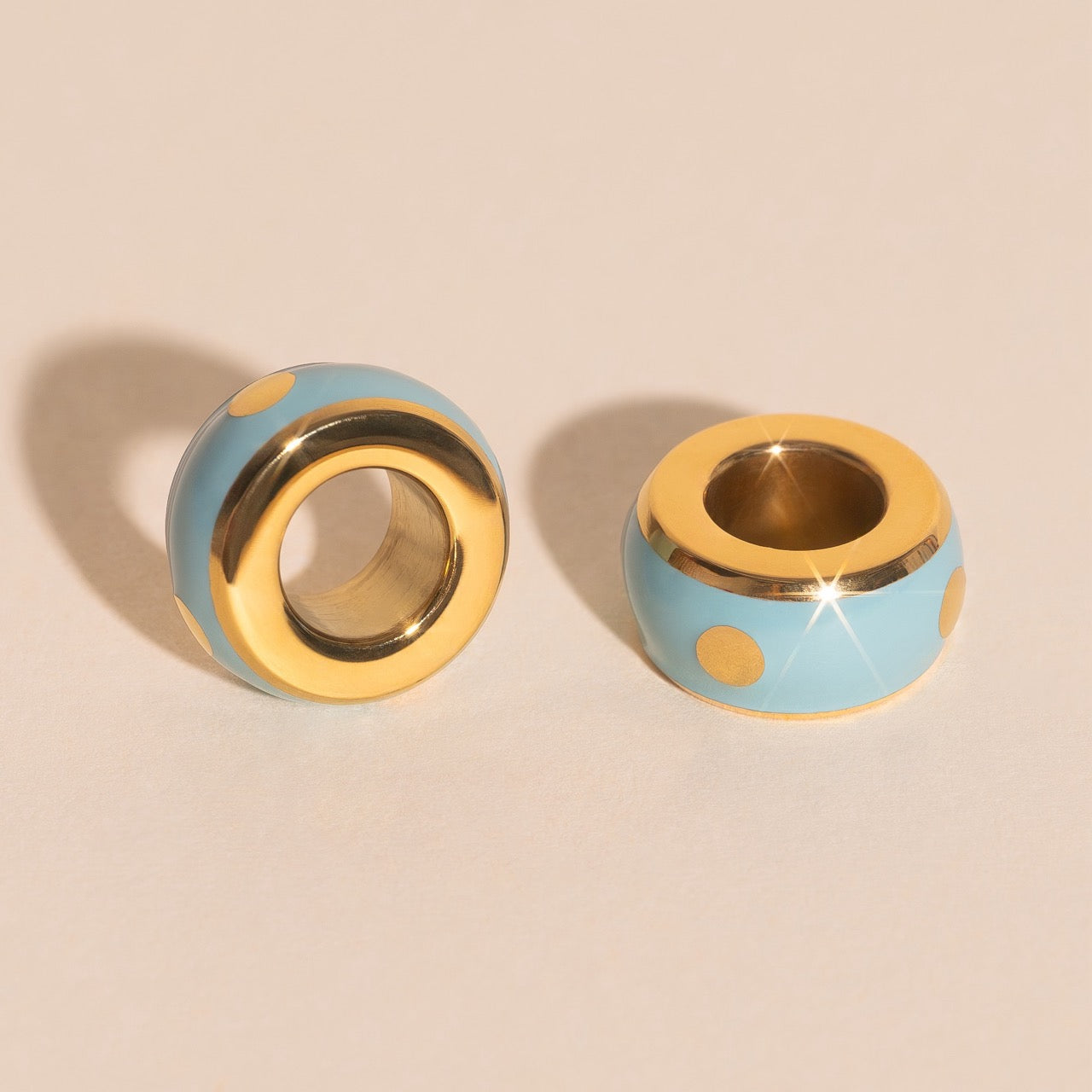 Color Pop Chunky Huggie Hoop Charms