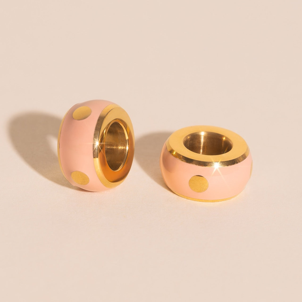 Color Pop Chunky Huggie Hoop Charms