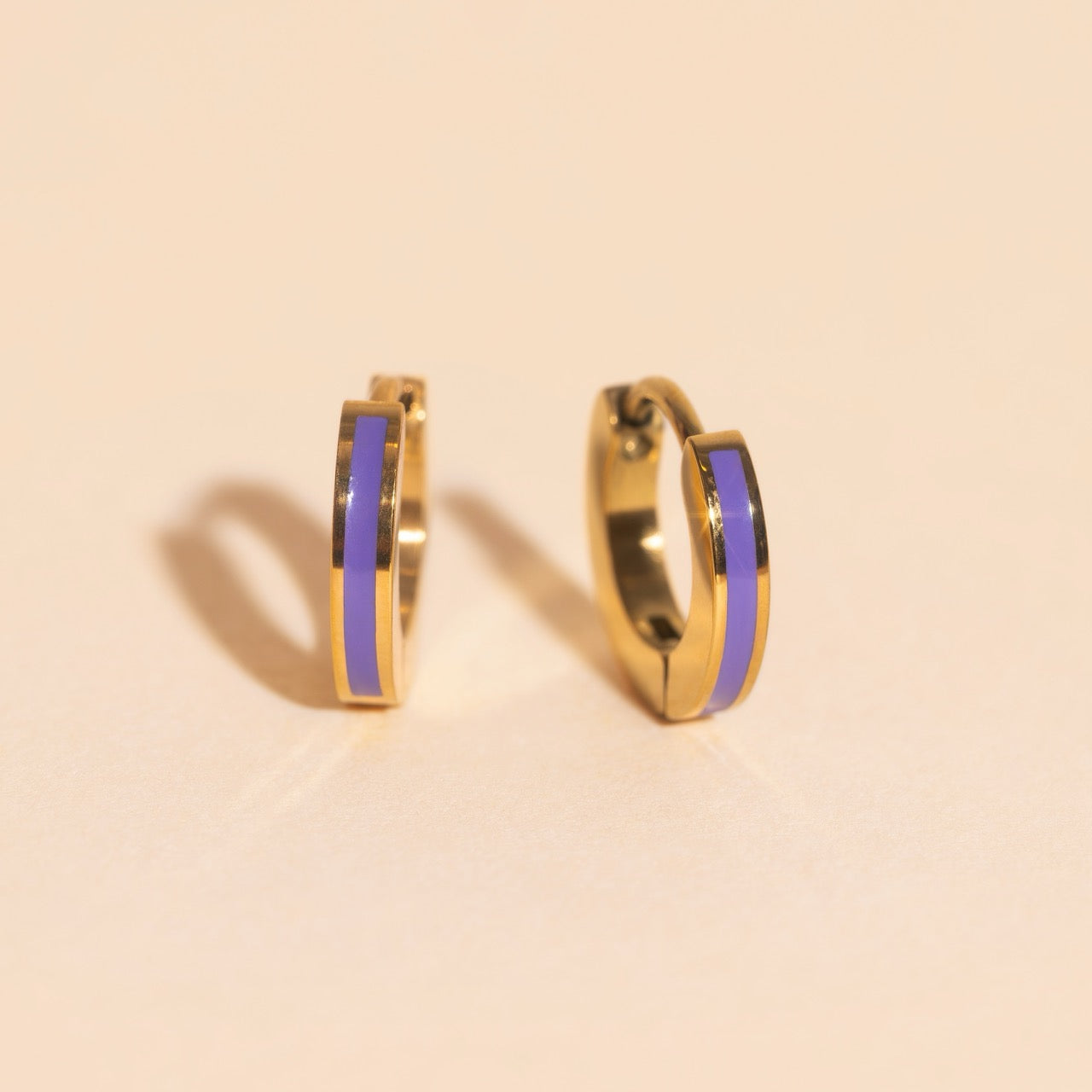 Color Tiny Huggie Hoop Earrings