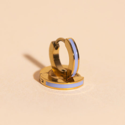 Color Tiny Huggie Hoop Earrings